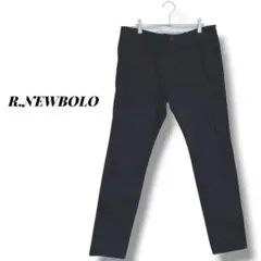 カジュアルパンツ　メンズ　チノパン　コットン　テーパード　ブラック　大きめ