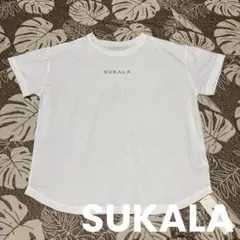 SUKALA（スカーラ）ホワイト　プリントロゴTシャツ　LAVA 新品　S
