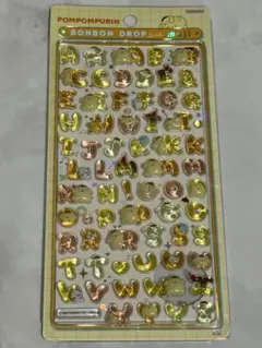 最安値！！！ポムポムプリン ボンボンドロップシール もじ