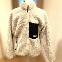 ＊FIRST DOWN ボアフリースブルゾンM ベージュメンズ　ラグランスリーブ