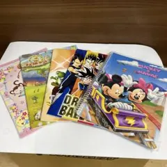 ミッキー＆ミニー 他　ノートセット 5冊