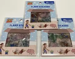 セリア　トイストーリー　フレークステッカー ３点セット　新品未開封