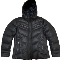 希少サイズ NICOLE CLUB マイクロスウェードライダースダウンジャケット