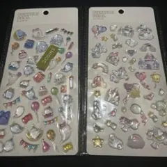 3COINS PUKKURI SEAL 2種セット ぷっくりシールのサムネイル