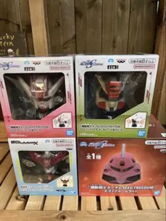 【新品】ガンダムSEED ヘッド型スピーカー 他 ４点セット