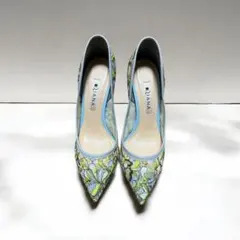 DAIANA ダイアナ 花柄レースパンプス 22cm 美品 ポインテッドトゥ
