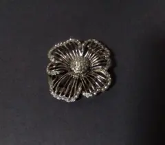 ネックレストップ　ショールクリップ　フラワー　レトロ　ヴィンテージ　2WAY