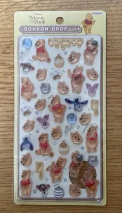 ボンボンドロップシール　ディズニークラシック&プーさん　2枚セット