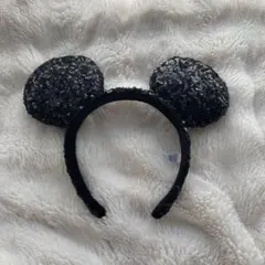 ミッキーマウス　スパンコールカチューシャ