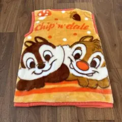 チップとデール　スリーパー　50×35cm ディズニー　ベビー　オレンジ　毛布