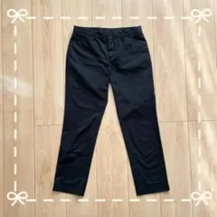 【ユニクロ】UNIQLO スマートアンクルパンツ ブラック　W58