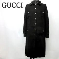 グッチ　GUCCI （42） ベルト付きダブルコート　トムフォード期　イタリア製 GUCCI（グッチ） 美品 トムフォード期 ヴィンテージ アンゴラウール 金