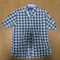 POLO チェック柄 半袖シャツ Lサイズ