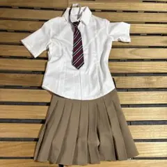 制服 半袖シャツ プリーツスカート ネクタイ付き