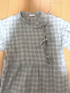 エヘカソポ ワンピース レディースワンピース 春 夏 チェックワンピース 緑