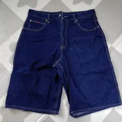 TOMMY JEANS ダークブルー デニムショートパンツ 34