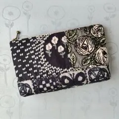 受注】刺繍1 rosy グレー 本革ギャルソン長財布 ミナペルホネン - メルカリ