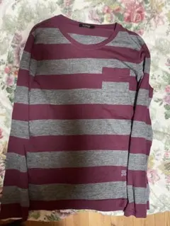 【BURBERRY BLACK LABEL】ロンT　ボーダー