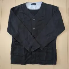 GLOBAL WORK ブラック カーディガン L　ポケット付き　春