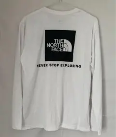 ノースフェイス ロンt M 白