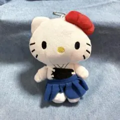 弓道ハローキティ　マスコットぬいぐるみポーチ