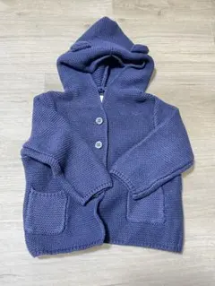 【美品】Baby GAP 80サイズ　フード付ニットカーディガン