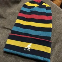 KANGOL カンゴール ニット帽 マルチカラー　マルチボーダー　ロングのサムネイル