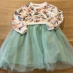 SHEIN 花柄トレーナーワンピース 4Y