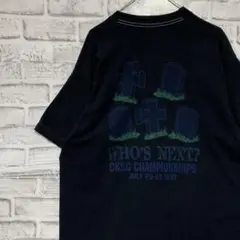 USA製90sヴィンテージTシャツ！シングルステッチ　ブラック半袖古着L724