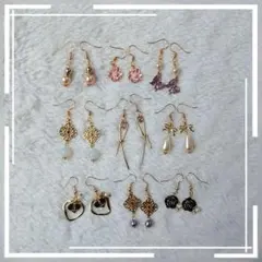 ハンドメイドピアス まとめ売り