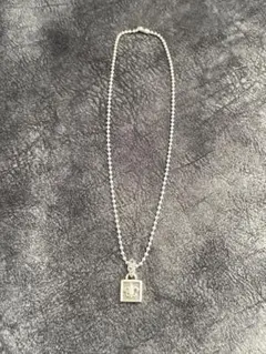 シルバー ボールチェーンネックレス 約50cm