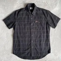 Carhartt ステッチ 半袖シャツ スナップボタン 格子柄 ブラックのサムネイル