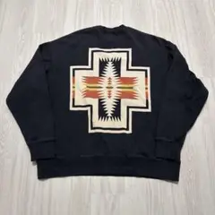 Pending トレーナー　スウェット　バックプリント　黒　ブラック　M