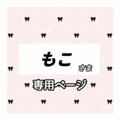 もこ 様専用ページ
