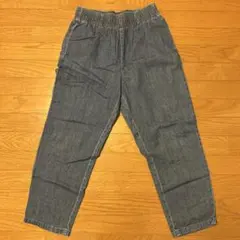 グレー デニム イージーパンツ