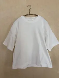 GALERIE VIE コットンクルーネックTシャツ ホワイト Sのサムネイル