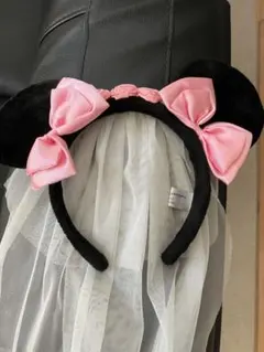 ミニーマウスウエディングカチューシャ