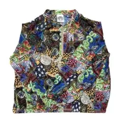 極美品　スカラー　シアージャケット　バルーンスリーブ　総柄　大きいサイズのサムネイル