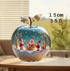 350 りんごクリスマスサンタ 15cmアクリルスタンド サンキャッチャー