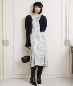 snidel スナイデル デコルテオープンバリエワンピース