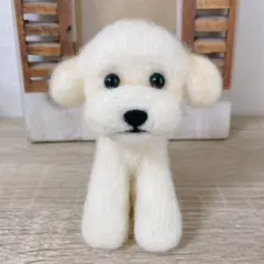 羊毛フェルト トイプードル 犬 ハンドメイドのサムネイル