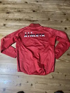 ATHLETA 裏起毛あったかウィンドブレーカー ジップアップブルゾンMレッド