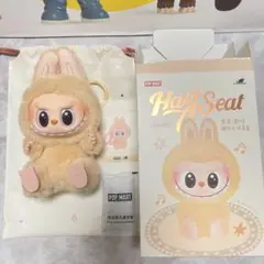 ラブブ BABA ぬいぐるみ ベージュ 約15cm Have A Seat LABUBU ラブブ BABA ベージュ オレンジの通販 by
