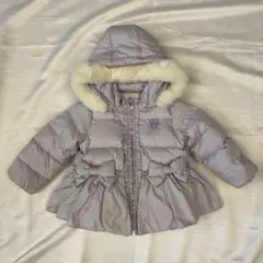 mezzo piano メゾピアノ　フード付きダウンコート　100㎝