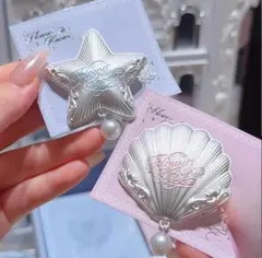 新品未開封Flower Know ヘアピン 2個セット貝殻と星モチーフ　かわいい