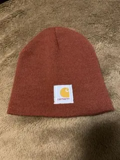 Carhartt レンガ色 ニット帽