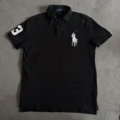 美品　POLO RALPH LAUREN ポロシャツ ビッグポニー ブラック M