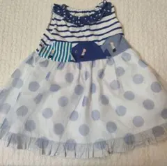 再値下げ！美品☆ベビチア　お魚チュールワンピース80のサムネイル