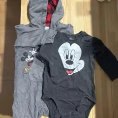 GAP h&m ミッキーマウス 長袖ロンパース カバーオール　セット