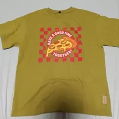 ピザデザイン Tシャツ 150サイズ オリーブグリーンのサムネイル
